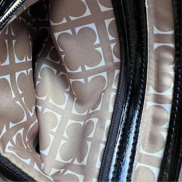 Vintage Liz Claiborne New York Lucky Patent Vegan Leather Clutch - Picture 10 of 14